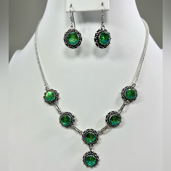 🌈🐠 Rainbow Titanium Fish 925 Necklace Bracelet & Earrings ONLY - Picture 3 of 14